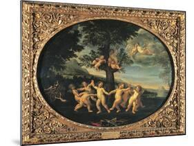 Dance of Cupids, 1620-1630-Francesco Albani-Mounted Giclee Print