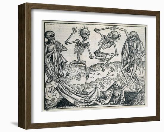 Dance of Death (1493)-Michael Wolgemut-Framed Art Print