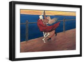 Dance of Death Par Simberg, Hugo (1873-1917), 1899 - Oil on Canvas, 26X36 - Private Collection-Hugo Simberg-Framed Premium Giclee Print