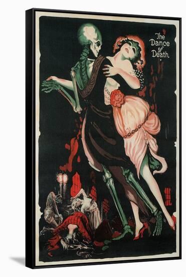 Dance of Death, Skeleton-null-Framed Stretched Canvas