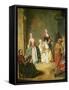 Dance of Furlana-Pietro Longhi-Framed Stretched Canvas