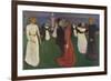 Dance of Life, 1899-1900 (Oil on Canvas)-Edvard Munch-Framed Giclee Print