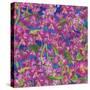Dance Of Love- Pink Flowers Repeat-Carissa Luminess-Stretched Canvas