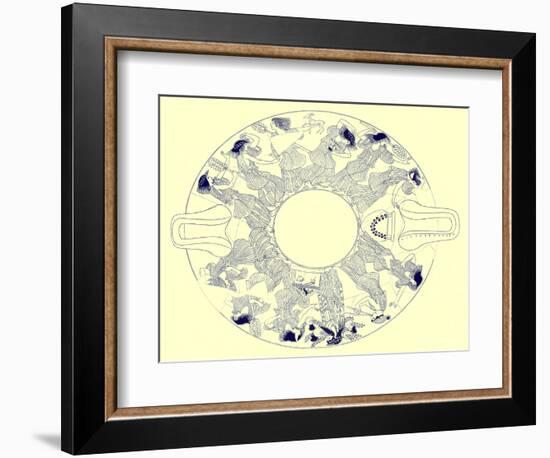 Dance of Maenads to Dionysos, Illustration from 'Greek Vase Paintings'-English-Framed Giclee Print