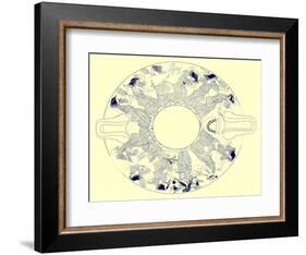 Dance of Maenads to Dionysos, Illustration from 'Greek Vase Paintings'-English-Framed Giclee Print