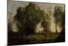 Dance of Nymphs-Jean-Baptiste-Camille Corot-Mounted Giclee Print
