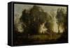 Dance of Nymphs-Jean-Baptiste-Camille Corot-Framed Stretched Canvas