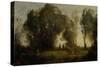 Dance of Nymphs-Jean-Baptiste-Camille Corot-Stretched Canvas