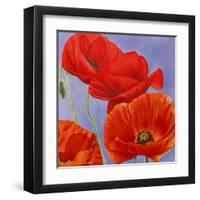 Dance of Poppies I-Luca Villa-Framed Art Print