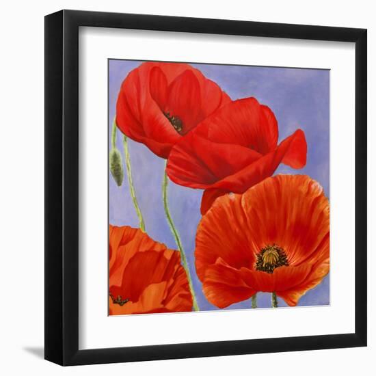 Dance of Poppies I-Luca Villa-Framed Art Print