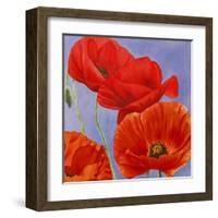 Dance of Poppies I-Luca Villa-Framed Art Print