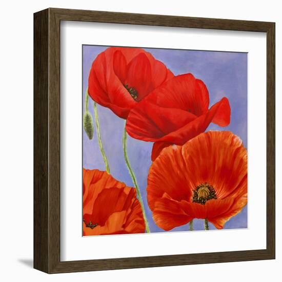 Dance of Poppies I-Luca Villa-Framed Art Print