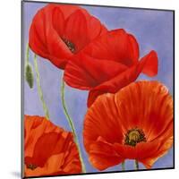 Dance of Poppies I-Luca Villa-Mounted Art Print