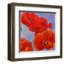 Dance of Poppies I-Luca Villa-Framed Art Print