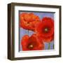 Dance of Poppies II-Luca Villa-Framed Art Print