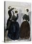 Dance of Quadrille, Engraving-Charles Vernier-Stretched Canvas