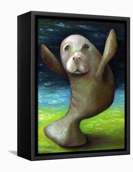Dance of the Manatee-Leah Saulnier-Framed Stretched Canvas