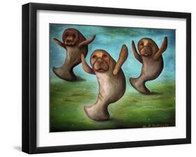 Dance of the Manatees-Leah Saulnier-Framed Giclee Print