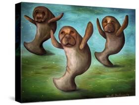 Dance of the Manatees-Leah Saulnier-Stretched Canvas