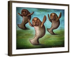 Dance of the Manatees-Leah Saulnier-Framed Giclee Print