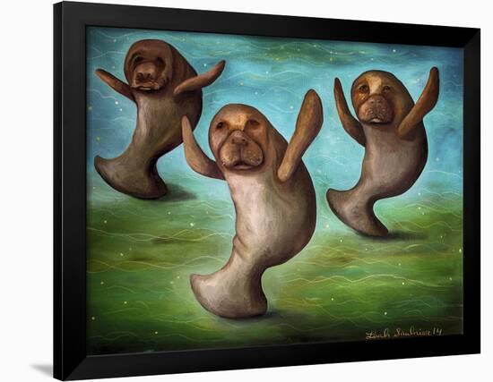 Dance of the Manatees-Leah Saulnier-Framed Giclee Print