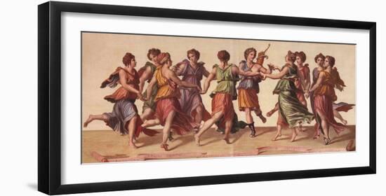 Dance of the Muses-Julius Romanus-Framed Art Print