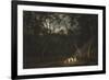 Dance of the Natives of Van Diemen's Land, Moonlight-John Glover-Framed Giclee Print