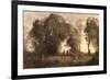 Dance of the Nymphs-Jean-Baptiste-Camille Corot-Framed Art Print