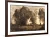 Dance of the Nymphs-Jean-Baptiste-Camille Corot-Framed Premium Giclee Print