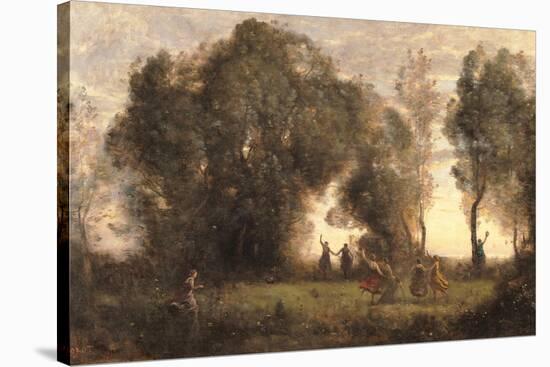 Dance of the Nymphs-Jean-Baptiste-Camille Corot-Stretched Canvas