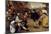 Dance of the Peasants - Detail-Pieter Breughel the Elder-Mounted Art Print