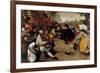 Dance of the Peasants - Detail-Pieter Breughel the Elder-Framed Premium Giclee Print