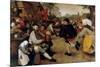 Dance of the Peasants - Detail-Pieter Breughel the Elder-Mounted Premium Giclee Print