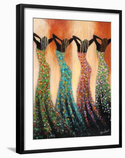 Dance of the Summer Solstice-Monica Stewart-Framed Art Print