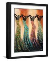 Dance of the Summer Solstice-Monica Stewart-Framed Art Print