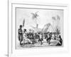 Dance of the Two Children, Hawaii, 19th Century-null-Framed Giclee Print