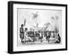 Dance of the Two Children, Hawaii, 19th Century-null-Framed Giclee Print