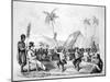 Dance of the Two Children, Hawaii, 19th Century-null-Mounted Giclee Print