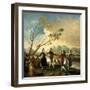 Dance on the Banks of the Manzanares, 1776-1777-Francisco de Goya-Framed Giclee Print