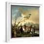 Dance on the Banks of the Manzanares, 1776-1777-Francisco de Goya-Framed Giclee Print