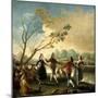 Dance on the Banks of the Manzanares, 1776-1777-Francisco de Goya-Mounted Giclee Print