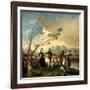 Dance on the Banks of the Manzanares, 1776-1777-Francisco de Goya-Framed Giclee Print