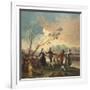 Dance on the Banks of the River Manzanares, 1777-Francisco de Goya-Framed Giclee Print