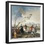 Dance on the Banks of the River Manzanares-Francisco de Goya-Framed Art Print