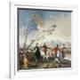 Dance on the Banks of the River Manzanares-Francisco de Goya-Framed Art Print