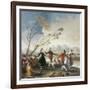 Dance on the Banks of the River Manzanares-Francisco de Goya-Framed Art Print