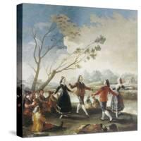 Dance on the Banks of the River Manzanares-Francisco de Goya-Stretched Canvas