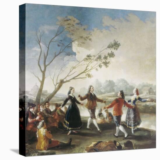 Dance on the Banks of the River Manzanares-Francisco de Goya-Stretched Canvas