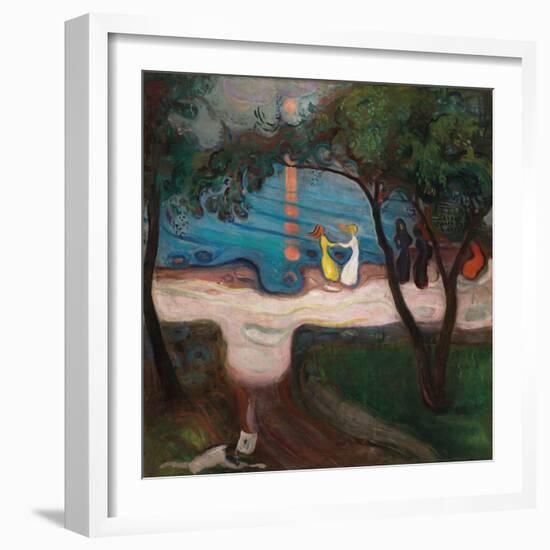 Dance On The Beach-Edvard Munch-Framed Giclee Print