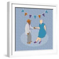 Dance party-Claire Huntley-Framed Giclee Print